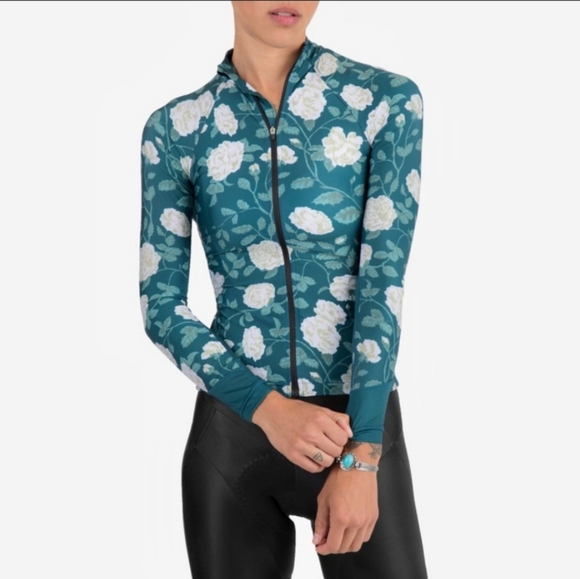 Machines for Freedom Summerweight Long Sleeve Jersey XL Jaded Rose Hemmed to 26” - Picture 10 of 11